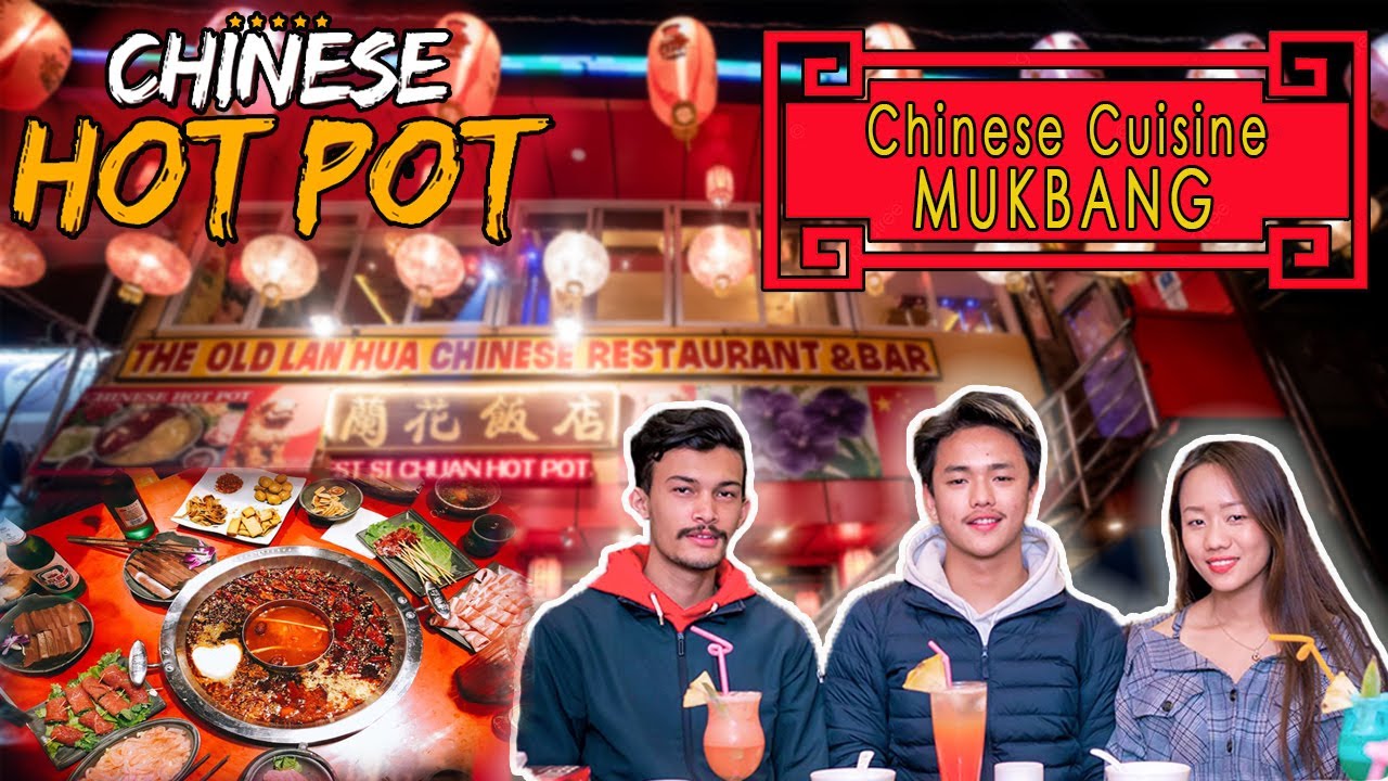 CHINESE HOTPOT MUKBANG 🥘🤤|| TRYING CHINESE CUISINE FOR THE 1ST TIME 🤩|| Abishek Gurung