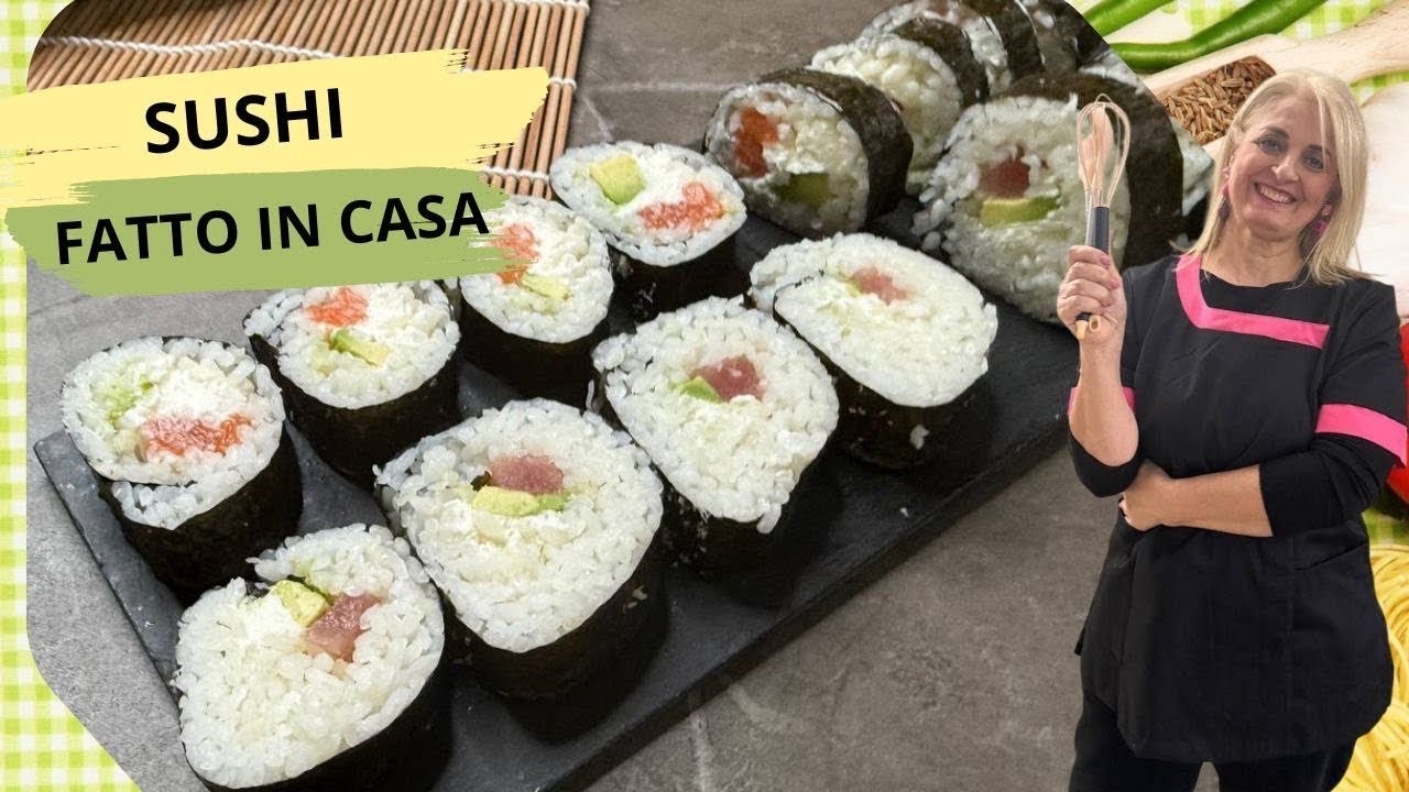 SUSHI 🍣 FATTO IN CASA IN 5 MINUTI FACILE E VELOCE CON BAZOOKA @TEXOLIQ Italia