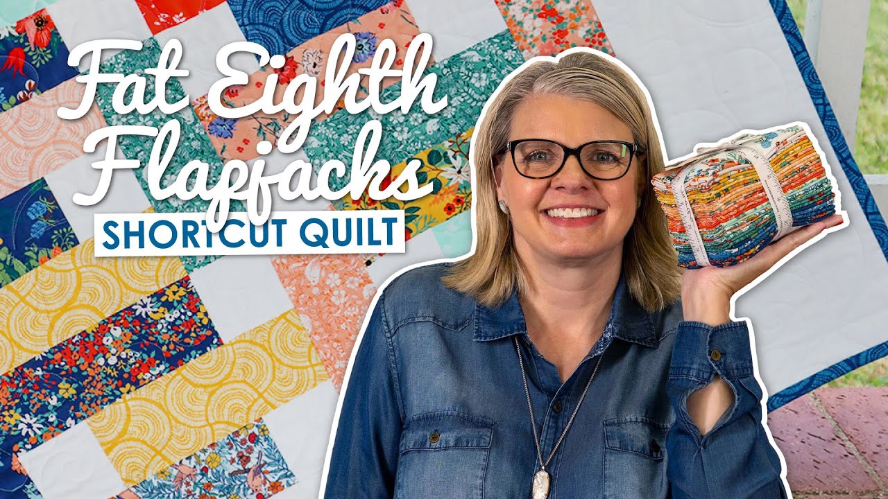 Great Quilt for TEENAGERS & COLLEGE KIDS 🙌 Fat Eighth Flapjacks Shortcut Quilt 🌞 FREE Pattern