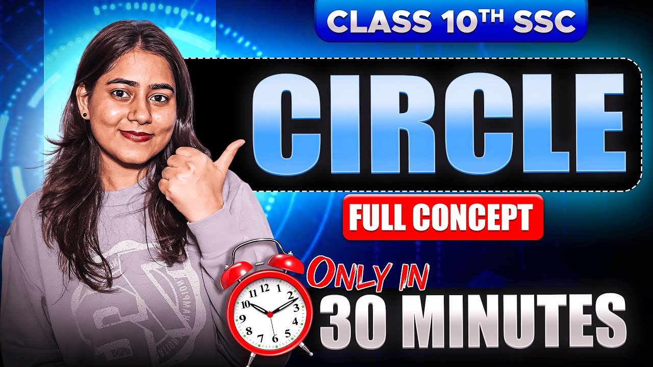 Chapter 3 Circle All formulae and Concepts in one video 😍 | Class 10th SSC | Maharashtra Board🎯