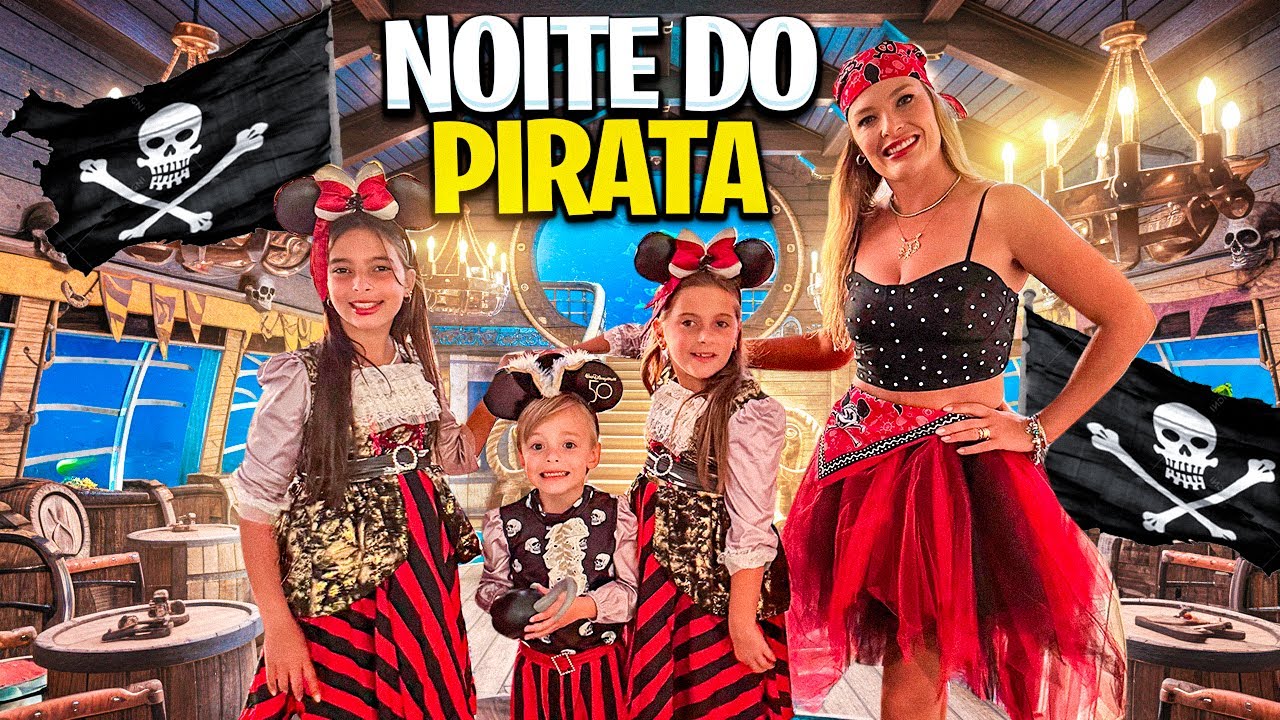 NOITE PIRATA NO MAIOR NAVIO DA DISNEY * Invadiram o cruzeiro