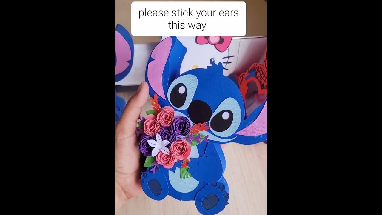 tutorial caja en forma de stitch