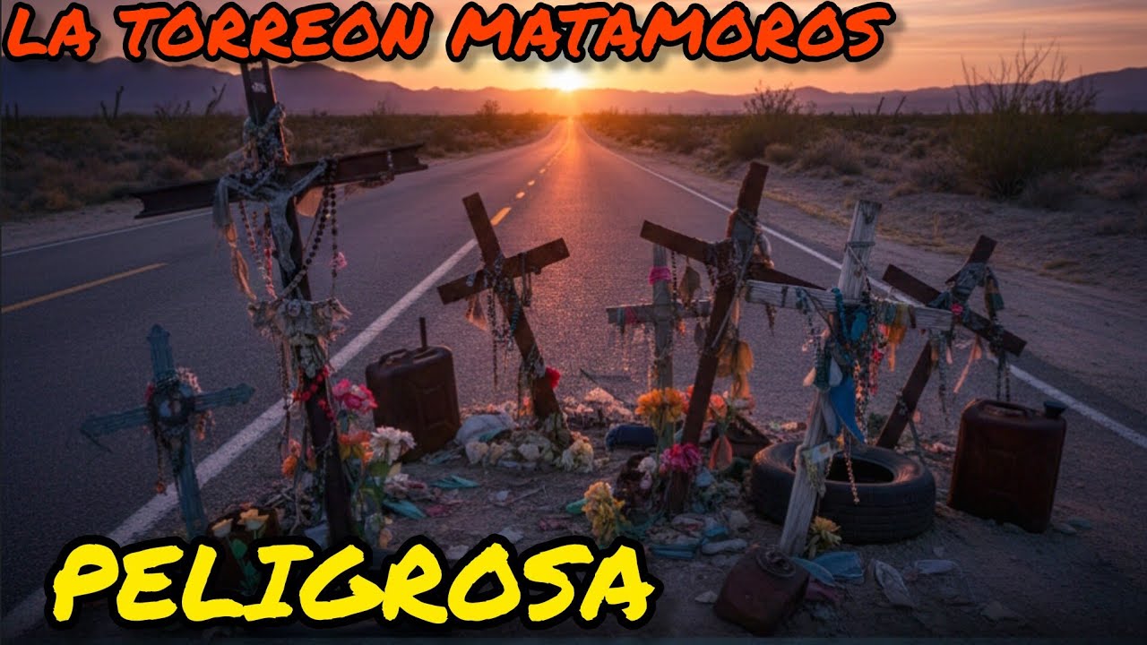 SOLO LAS CRUCES QUEDARON EN LA CARRETERA MATAMOROS TORREON