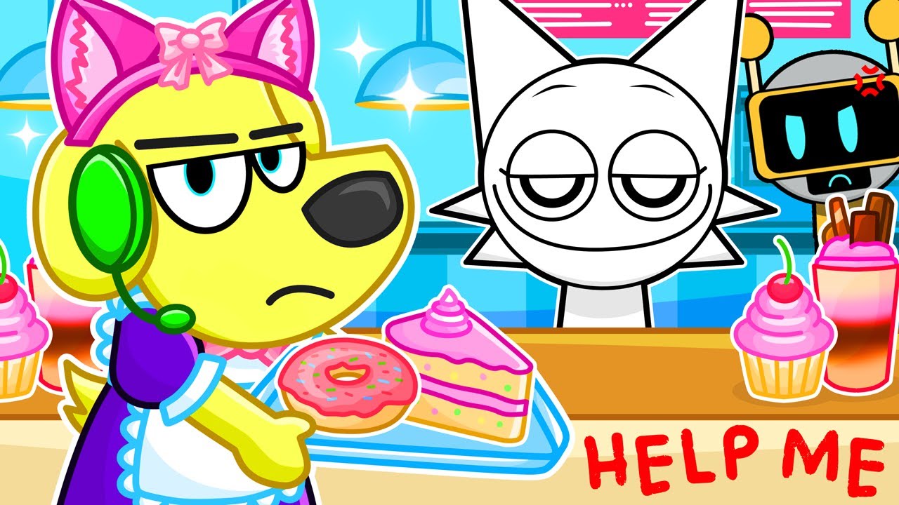 Working at The WEIRDEST CAFE in Roblox!