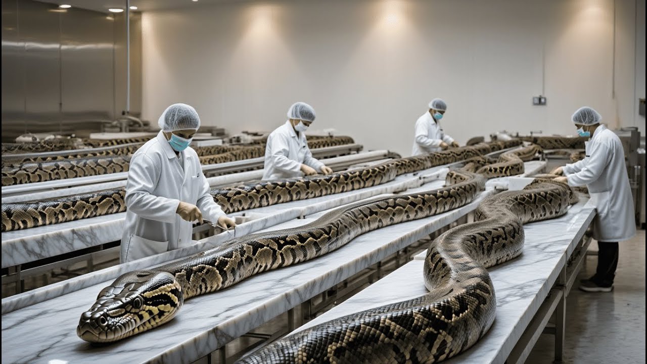 À l'intérieur de l'usine de cuir de serpent 🐍 — Des œufs de serpent aux vêtements de luxe!