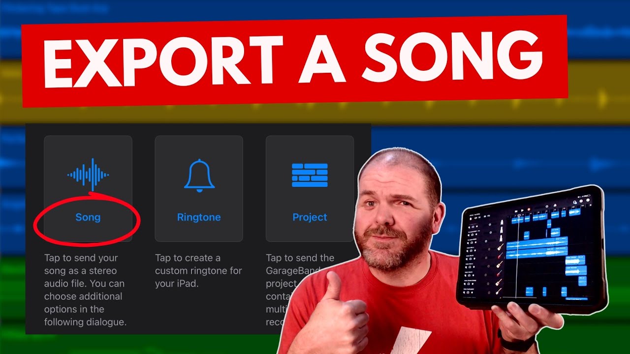 How to SHARE A SONG in GarageBand iOS (iPad/iPhone)