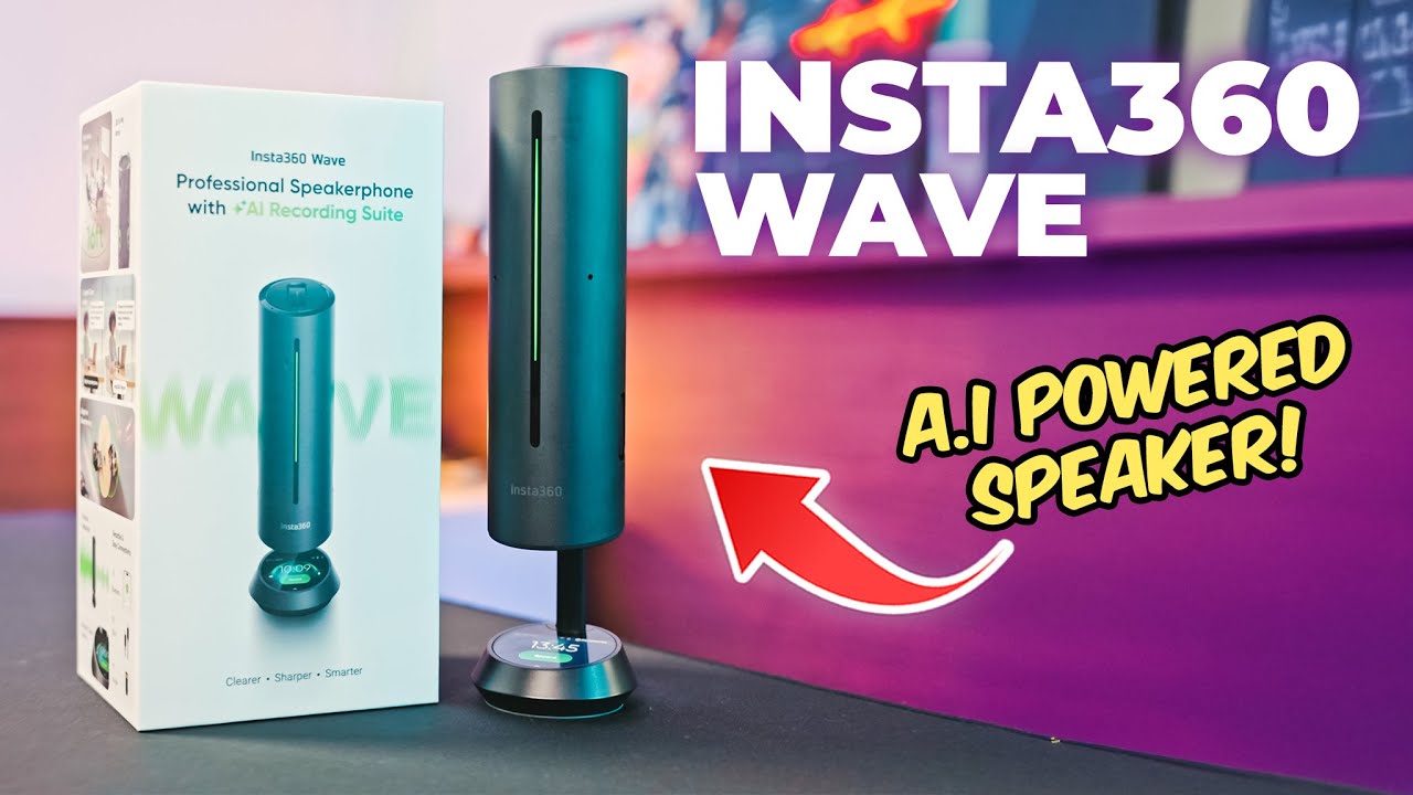 Распаковка и обзор Insta360 Wave | Профессиональный спикерфон с искусственным интеллектом