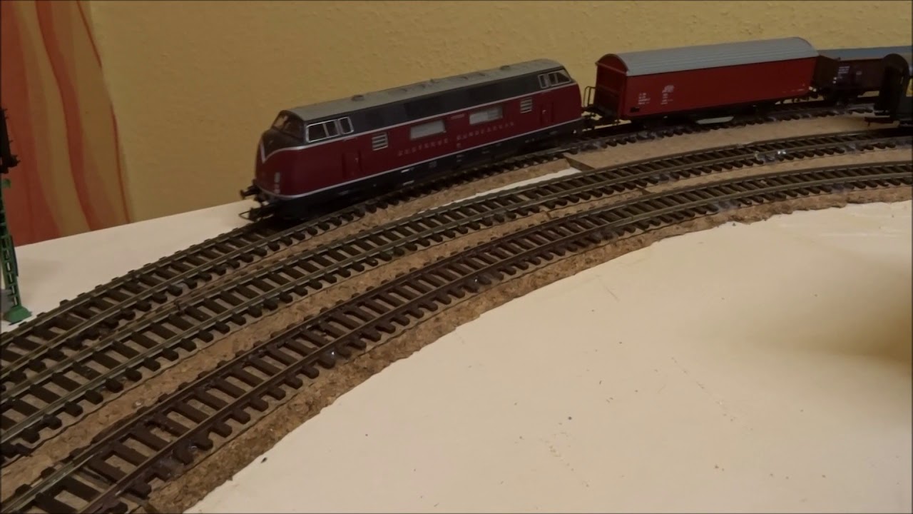 Moba "Aldersheim" Testfahrt Güterzug 8 Wagen am 1.11.2020