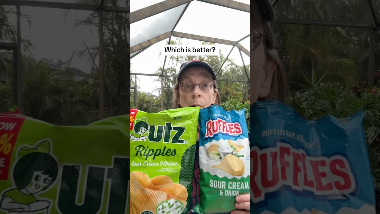 Что лучше? Utz против Ruffles: картофельные чипсы со сметаной и луком, обзор еды #еда #обзорееда ...