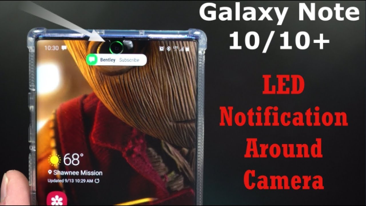 Официальный светодиодный индикатор уведомлений вокруг камеры | Galaxy Note 10/10+
