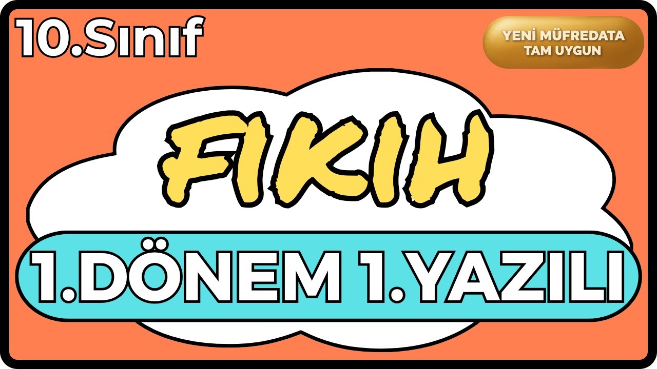 10 Fıkıh 1.Dönem 1.Yazılı Cevapları