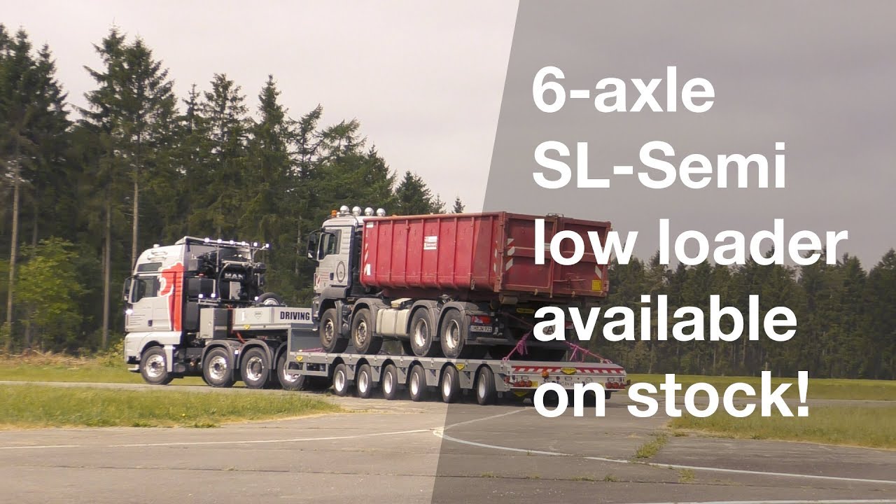 Broshuis stock trailer: 6-axle SL-Semi low loader