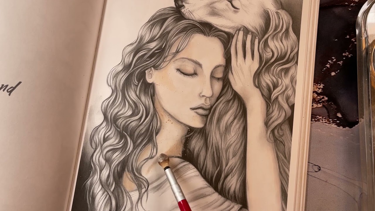 Adult Coloring - Wild Soul Afghan Hound part 1