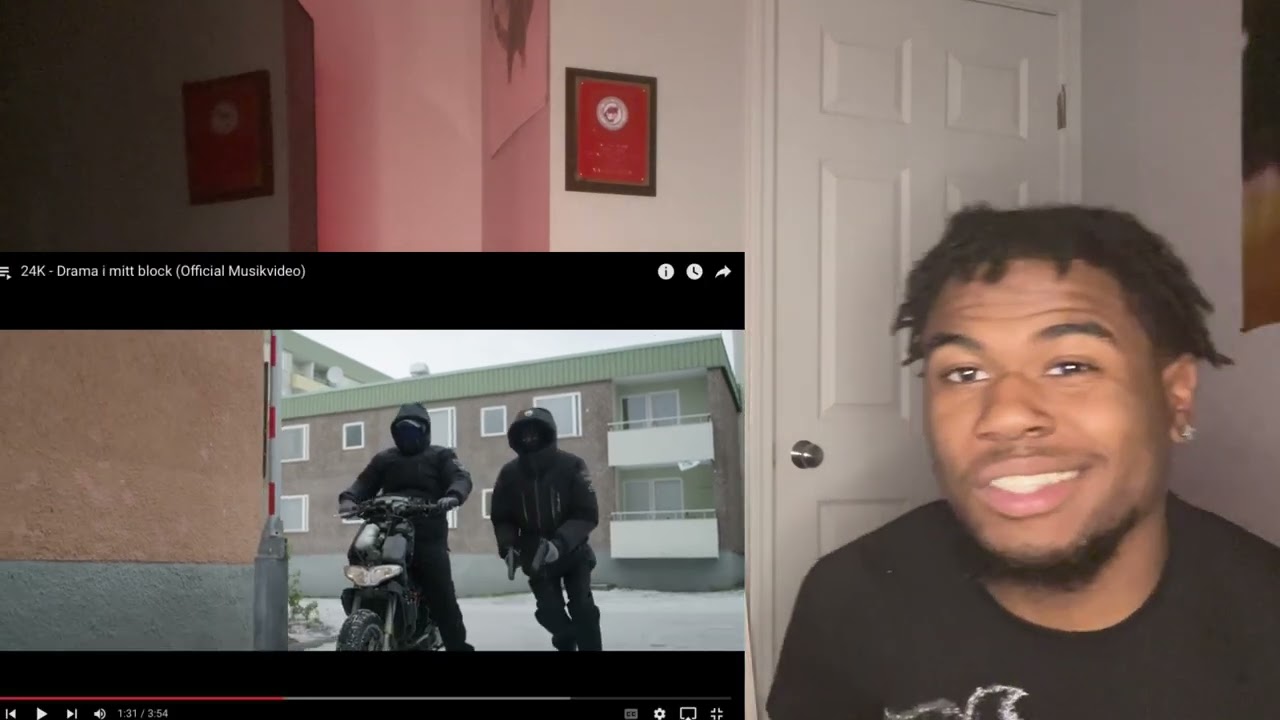 24K - Drama i mitt block (Official Musikvideo) (((*SWEDISH* RAP REACTION)))
