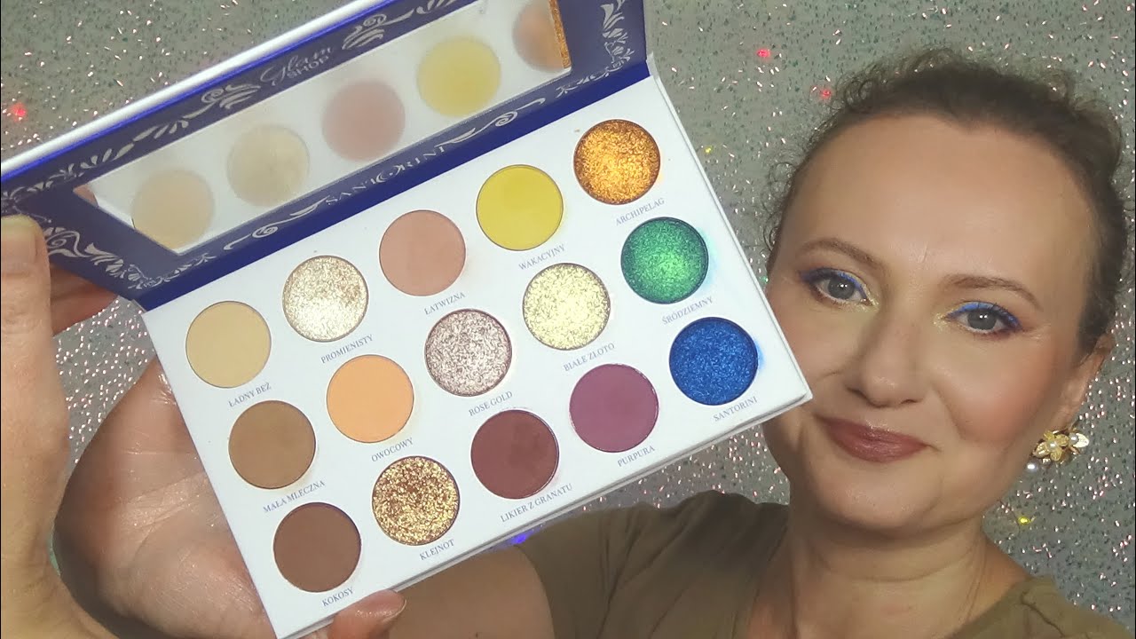 ❆GLAM - SHOP❆ kolekcja SANTORINI❆  swatche❆ makijaż❆ #glamshop #polskiemarki #makeup