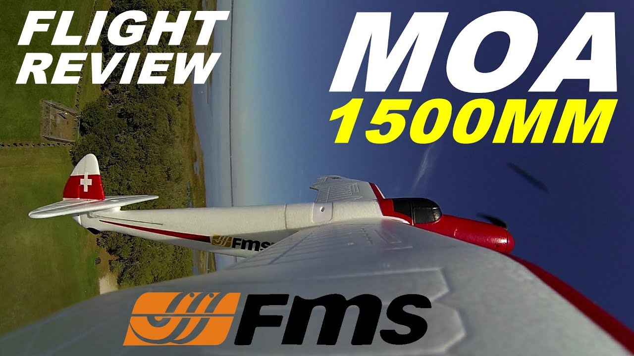 FMS MOA 1500mm GLIDER FULL Flight Demo & Review By: RCINFORMER