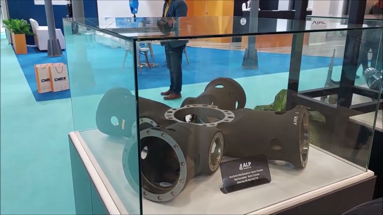 ALP HAVACILIK ÜRETTİĞİ  SKORSKY VE F-35 MALZEMELERİ İLE SAVUNMA HAVACILIK UZAY FUARINDA