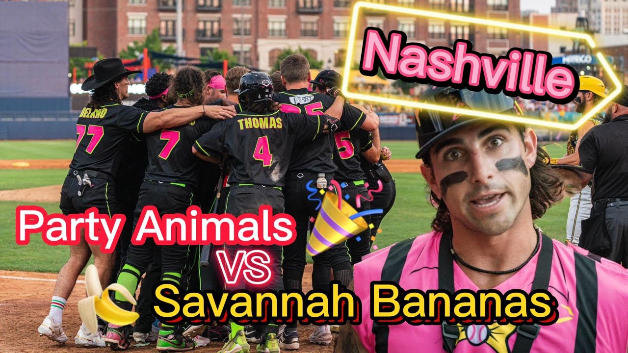 Party Animals vs Savannah Bananas in Nashville🎸🍌🥎