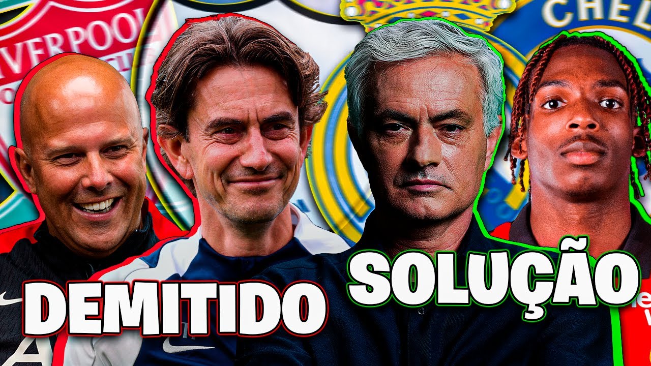 MOURINHO TREINADOR DO REAL MADRID? - FRANK E ARNE SLOT DEMITIDOS? - SOLUÇÃO PARA A ZAGA DO CHELSEA?