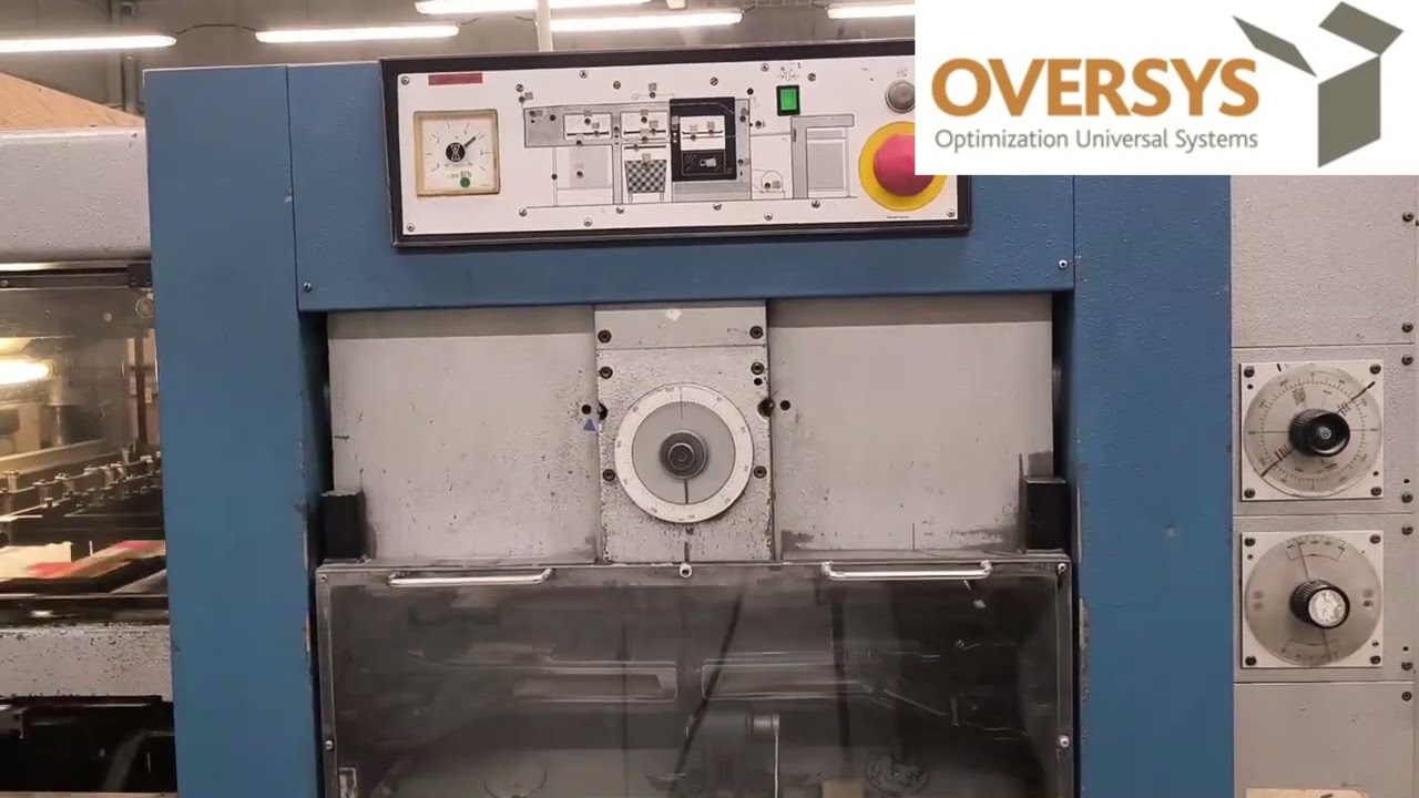 VIDEO OVERSYS  U68510324 WUPA PS 4.3 FLAT BED DIE CUTTER