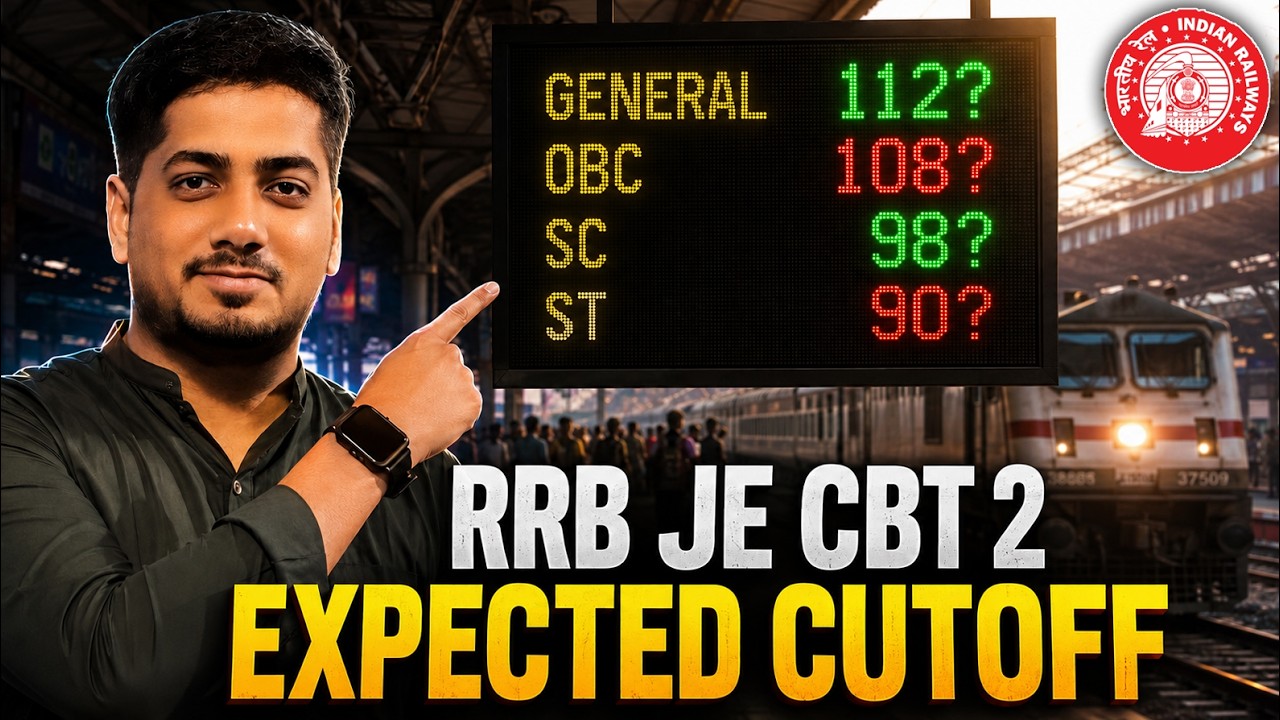 RRB JE CBT 2 CUTOFF | RRB JE CBT 2 EXPECTED CUTOFF 2026 | ZONEWISE ANALYSIS #rrbje #rishabhsir