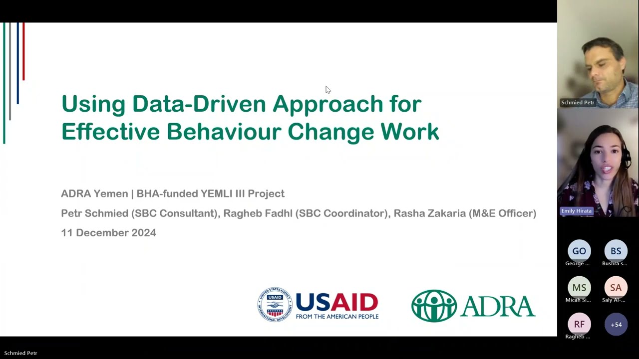 HTLL Webinar: Using Data Driven Approach for Effective Behaviour Change Work