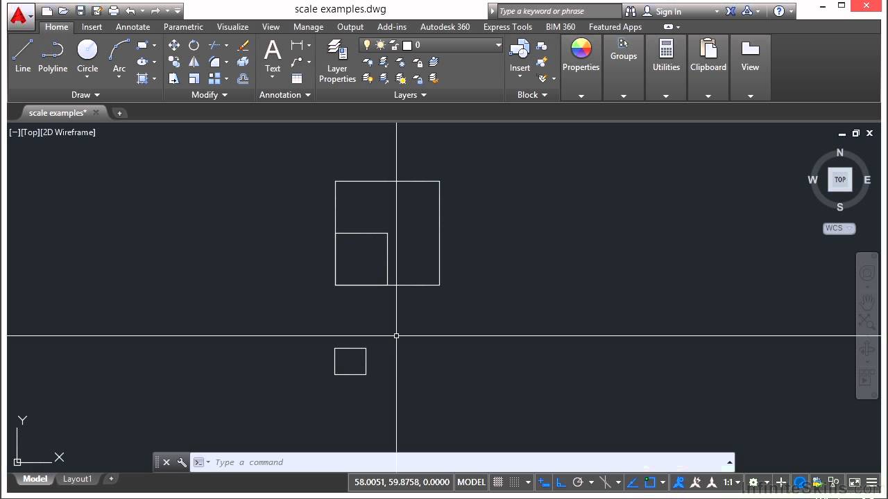 Learning Autodesk AutoCAD 2015 Scaling Objects