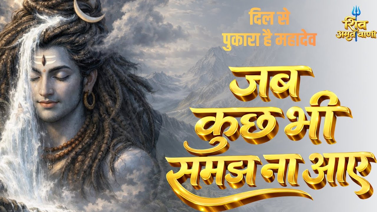 🔱 भोलेनाथ का दिल छू लेने वाला भजन 🙏 | जब कुछ भी समझ ना आए | Mahadev Song 2026 | Soulful Shiv Bhajan 