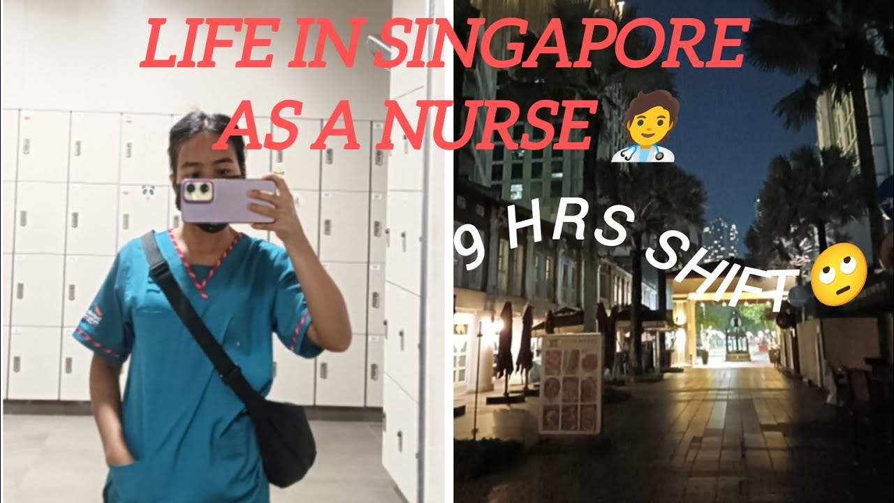 Life in Singapore as a nurse 🧑‍⚕️|9hrs shift🫩| buying snacks 🤤
