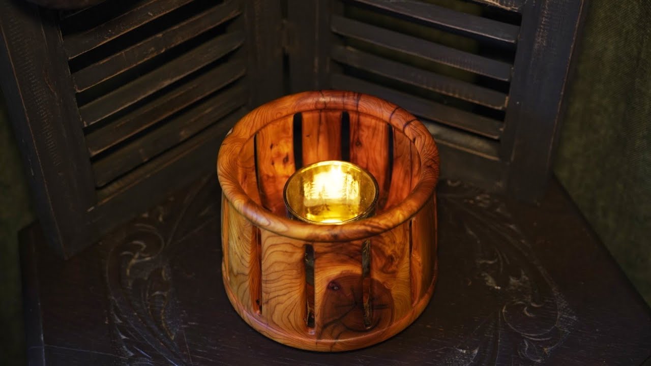 Woodturning - A easy cozy candle pot🕯️🍯