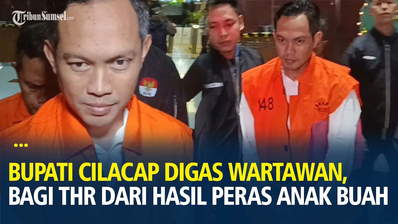 Momen Bupati Cilacap Bungkam Digas Wartawan soal Bagi-bagi THR dari Hasil Peras Anak Buah