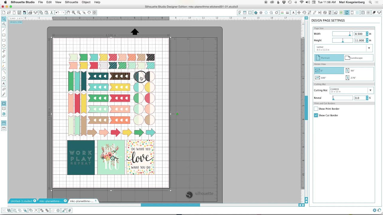 Make your own Stickers | Print and Cut on your Silhouette