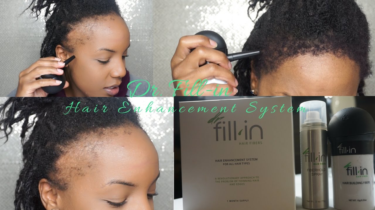 Using Dr. Fill-in Hair Enhancement System On My Edges| First Impression