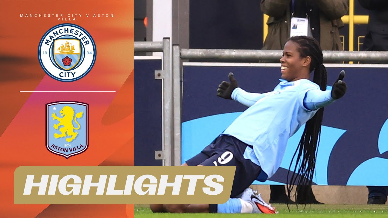 Shaw Scores FOUR | Manchester City v Aston Villa | Barclays WSL 25/26
