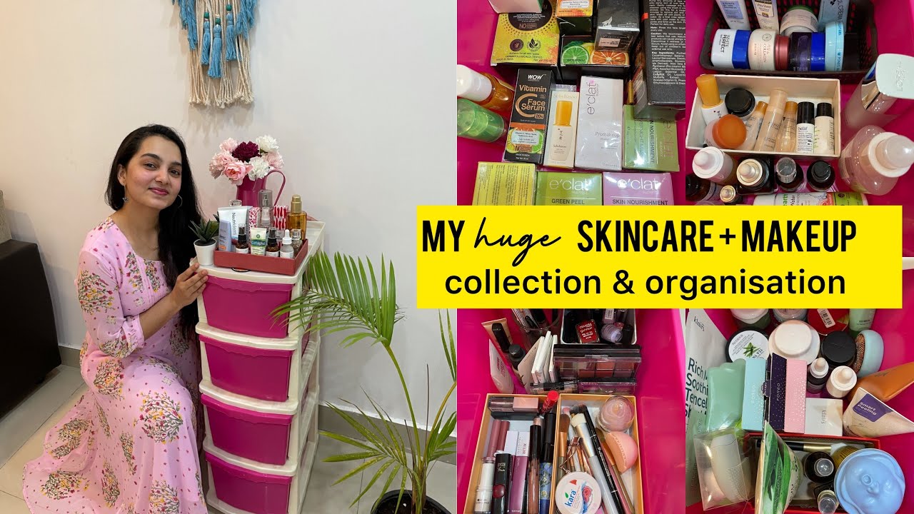 My HUGE Skincare + makeup Vanity collection & organisation 💄🧴😌