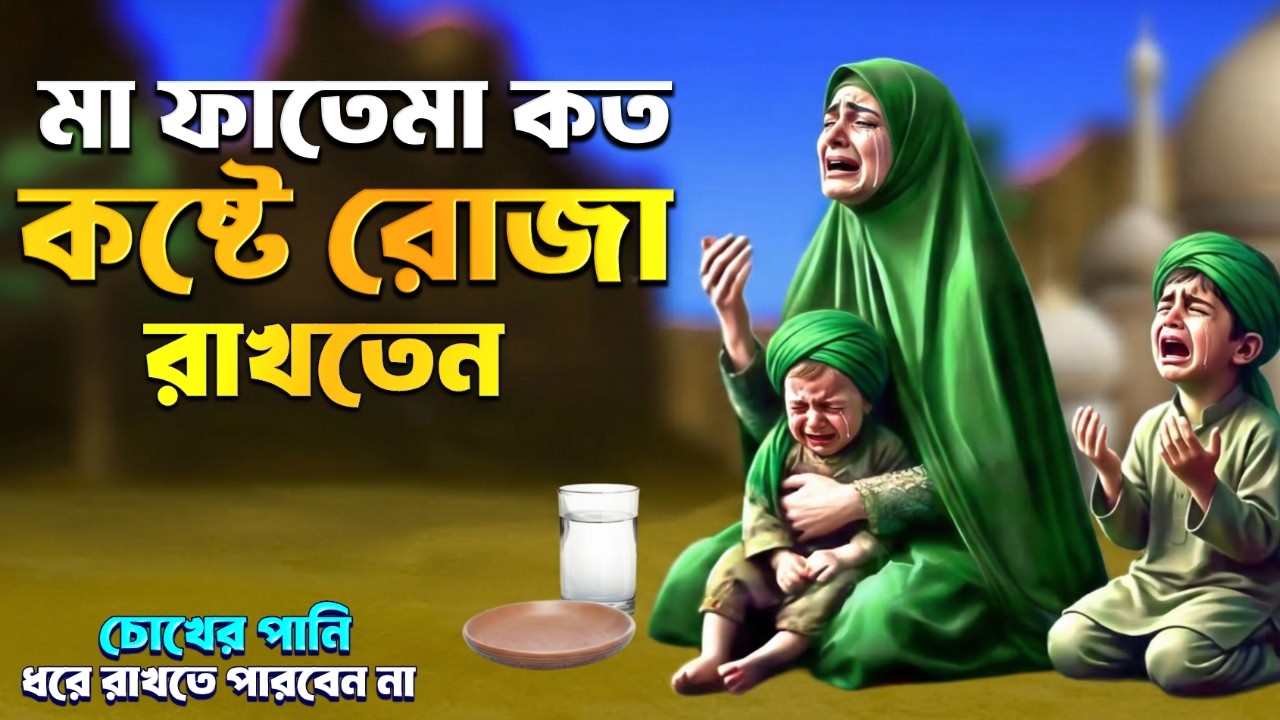 মা ফাতেমা (রাঃ) কত কষ্টে ৩ দিন না খেয়ে রোজা রাখতেন? চোখের পানি আটকাতে পারবেন না | ইসলামিক কাহিনী