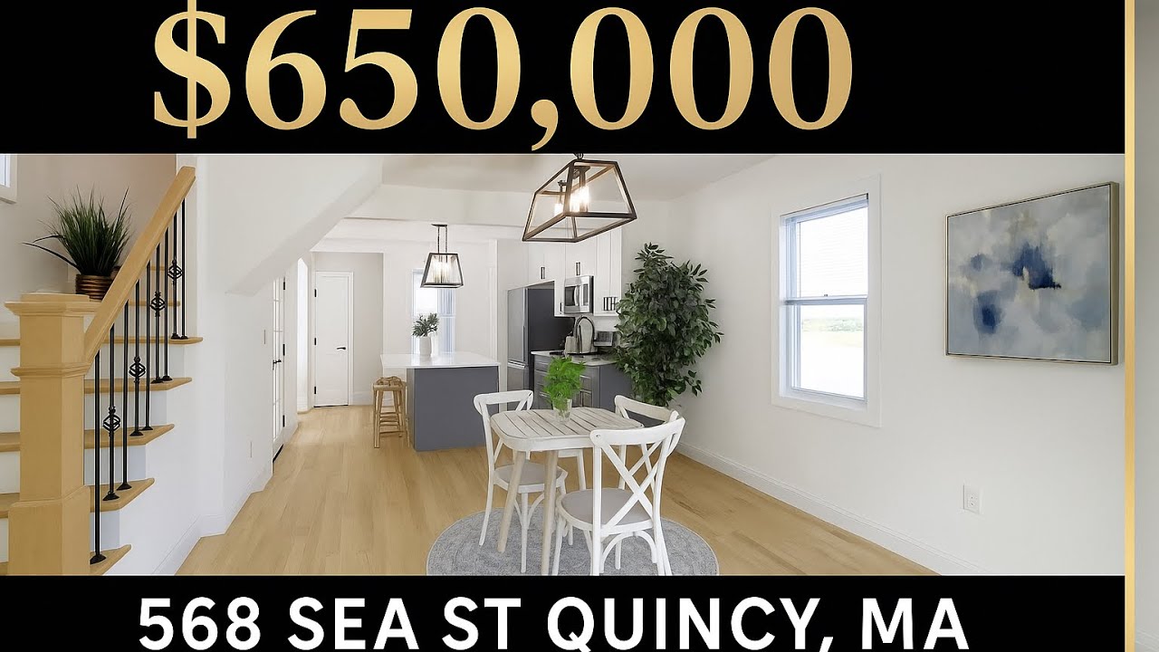 Stunning Waterfront Home Near Boston | 568 Sea St Quincy MA | Fully Renovated Coastal Living 🏡🌊