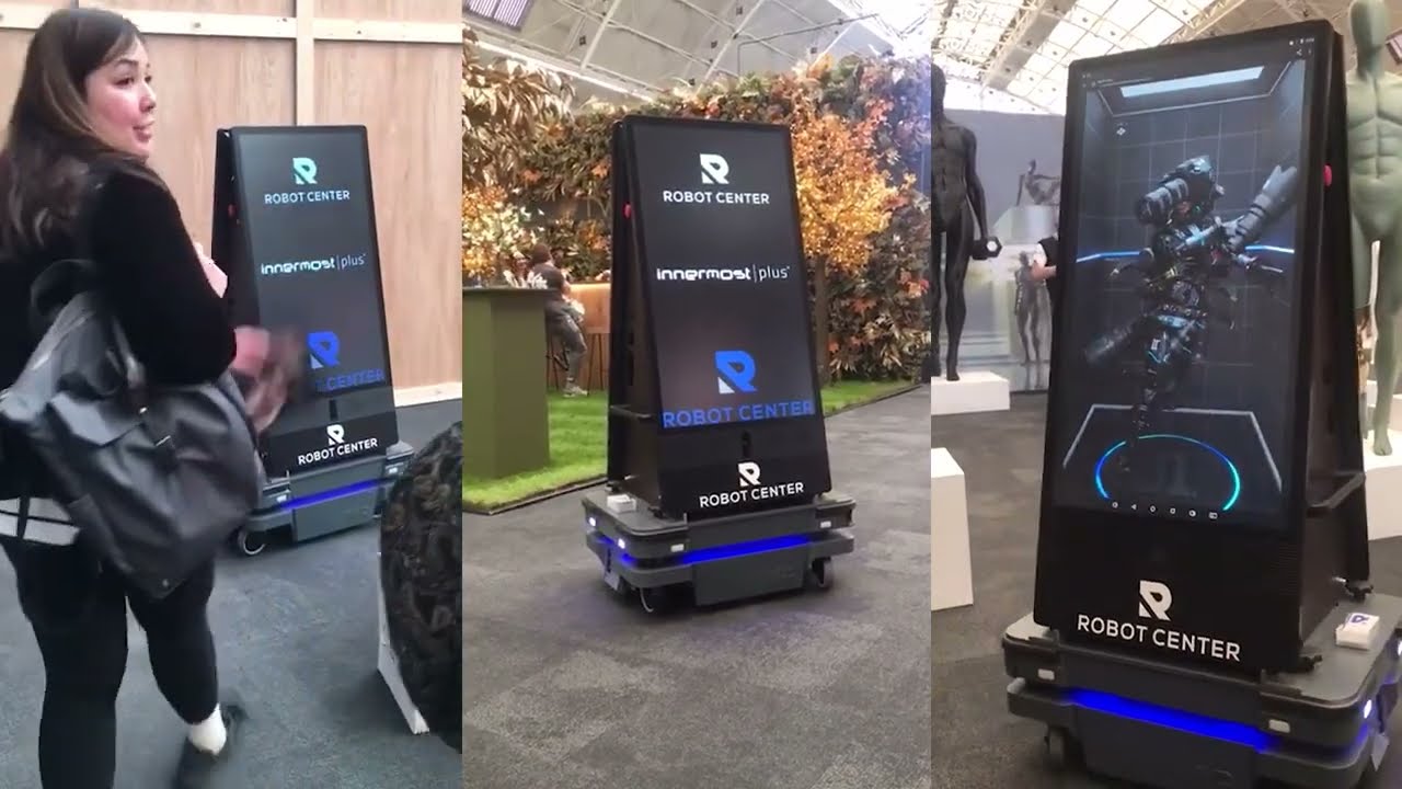 Interactive Advertising Robot | Autonomous Digital Advertising & Customer Engagement Robot