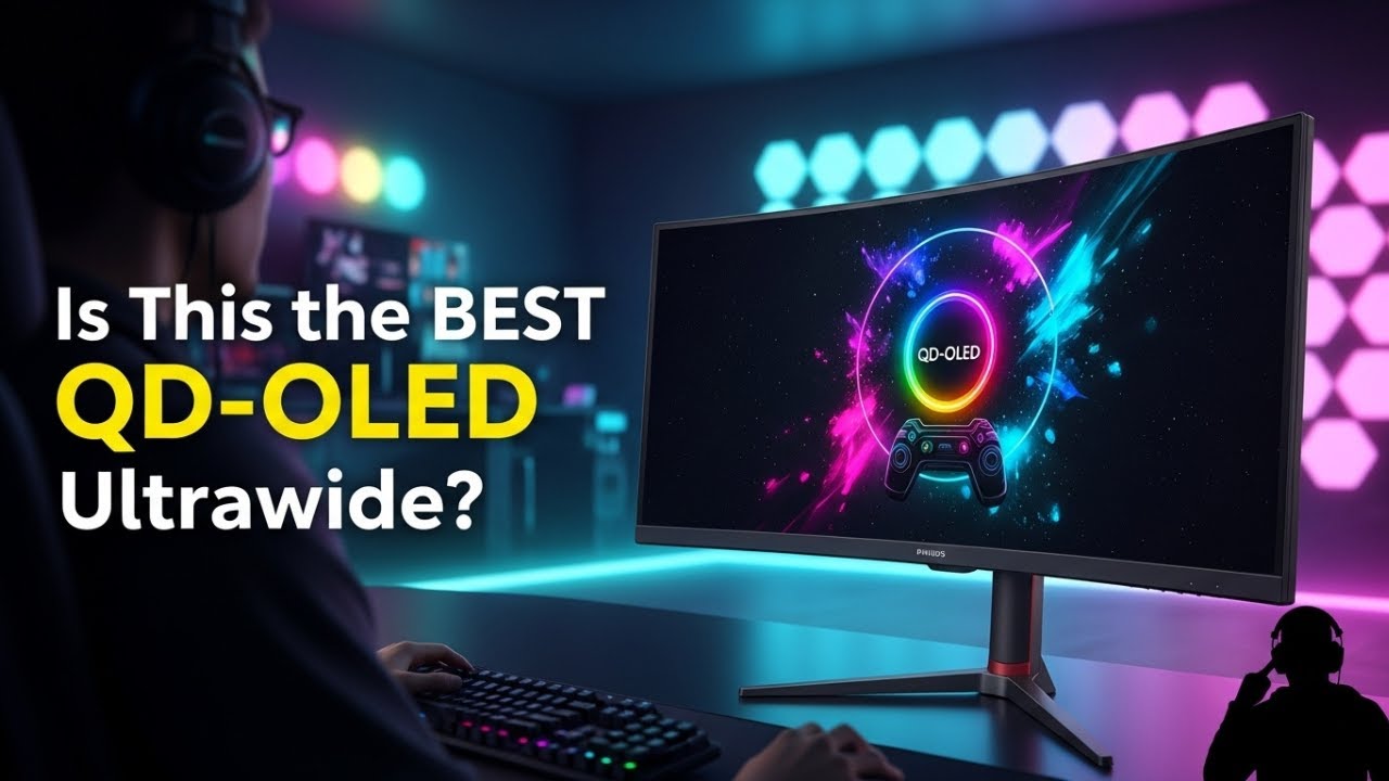 Обзор Philips Evnia 34M2C8600 2025 года — лучший ли это сверхширокоугольный QD-OLED-дисплей?