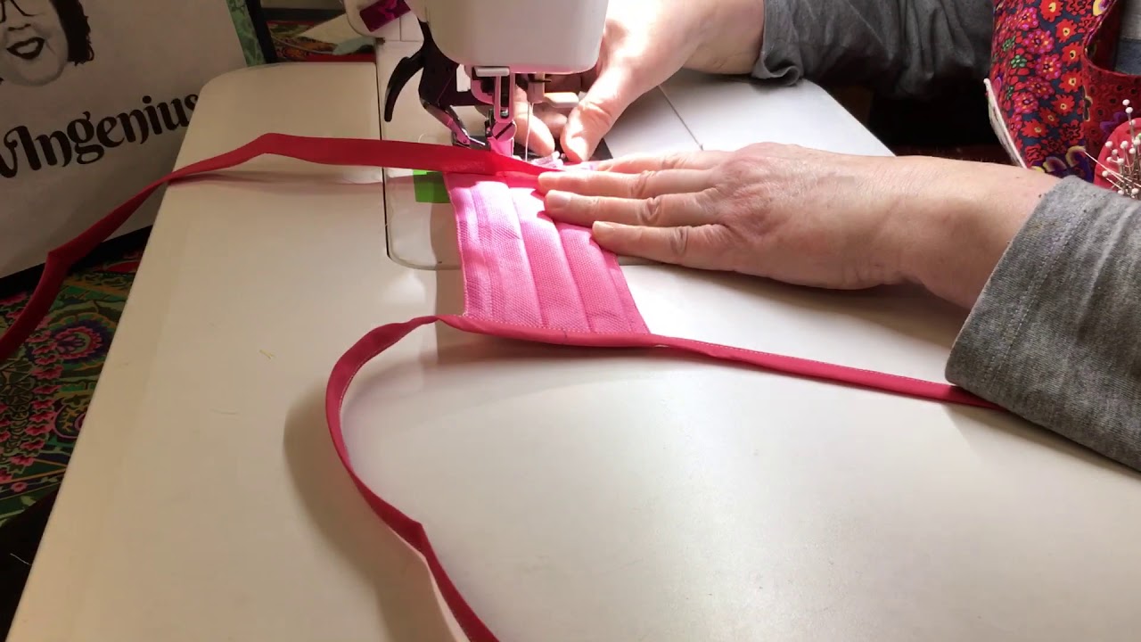 Adding 1/2 w ties to the side of face mask