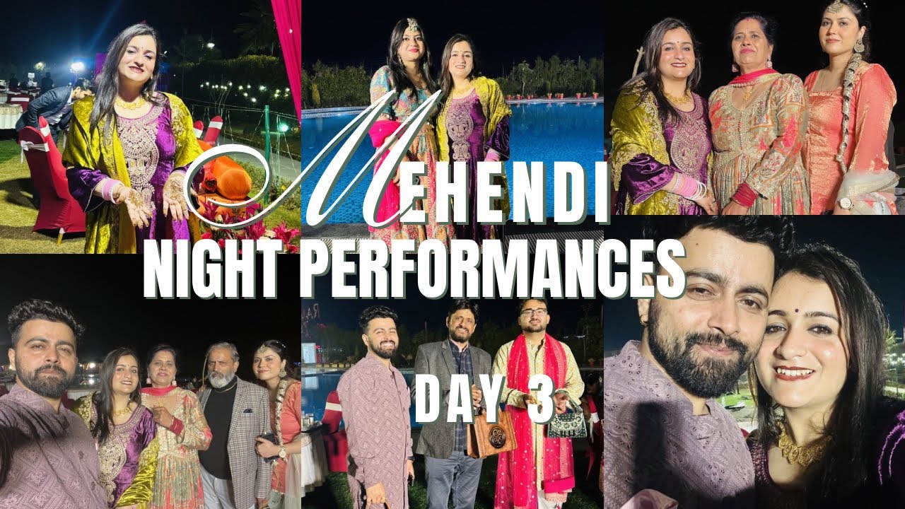 Day 3💚Mehendi Night DANCE PERFORMANCES at Ramada Vijapur🤩💃JAMMU