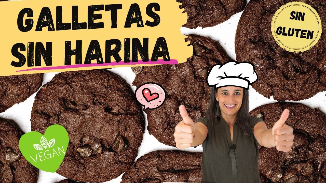 GALLETAS SIN HARINA Sin Azúcar Sin Leche Sin Huevo VEGANAS - Sin Gluten - Desayuno keto