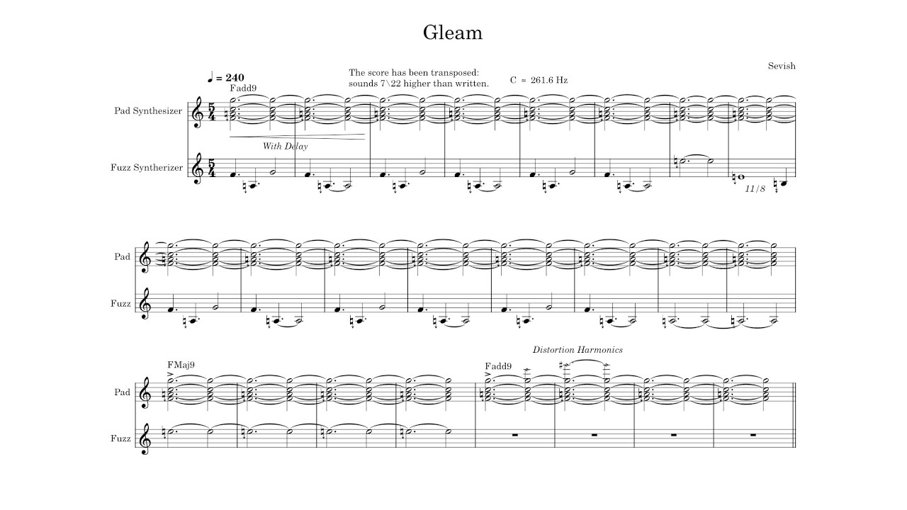 What Makes Gleam Great? - Microtonal Music Analysis