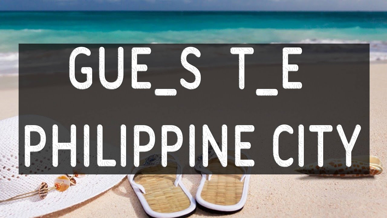 Guess The Philippine City Quiz, Missing Letters, Philippines