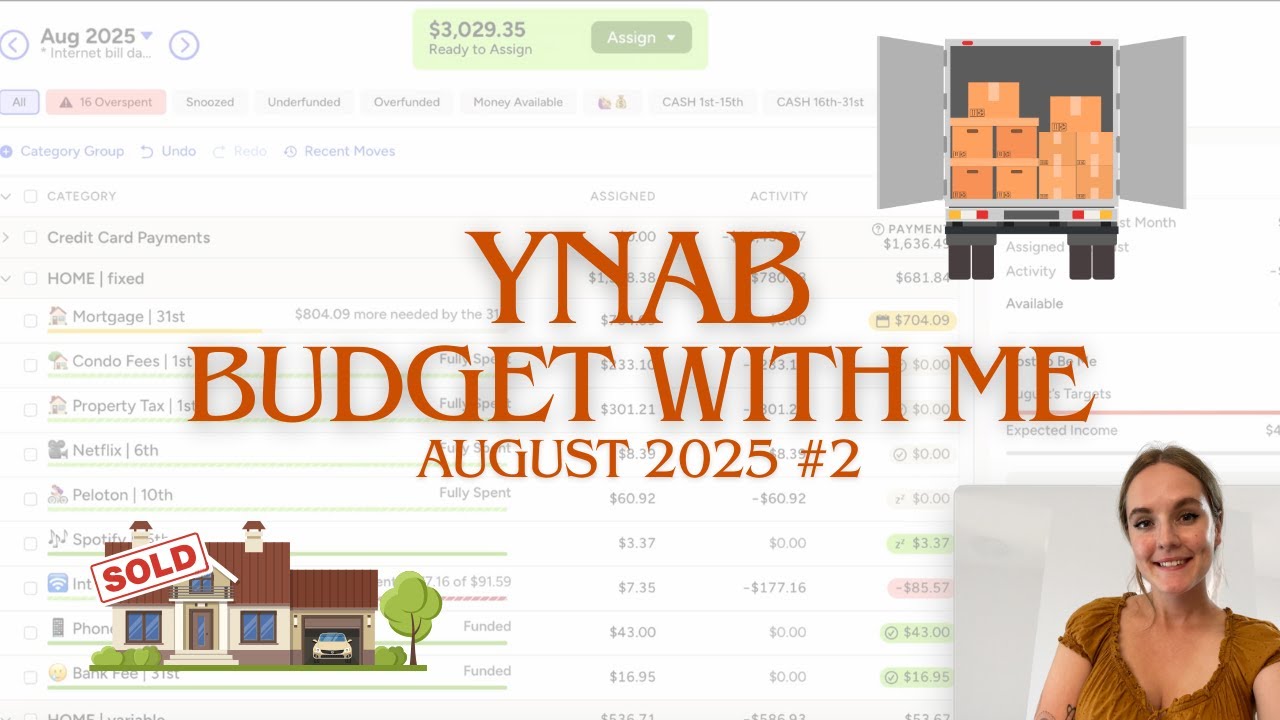 YNAB Budget with Me | 📦 August 2025 2/2