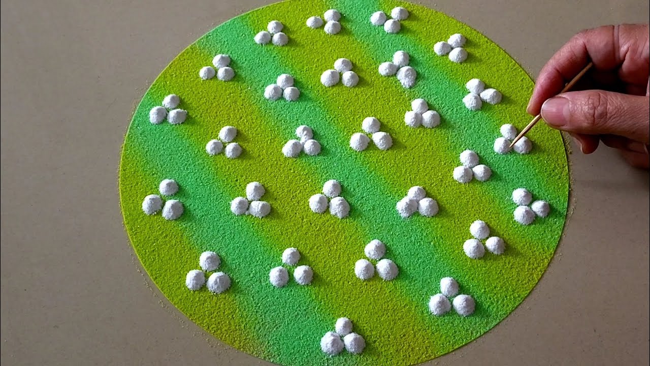 Simple Rangoli Designs | Rangoli Colours | Easy Rangoli kolam | Relaxing Videos | Top Rangolis