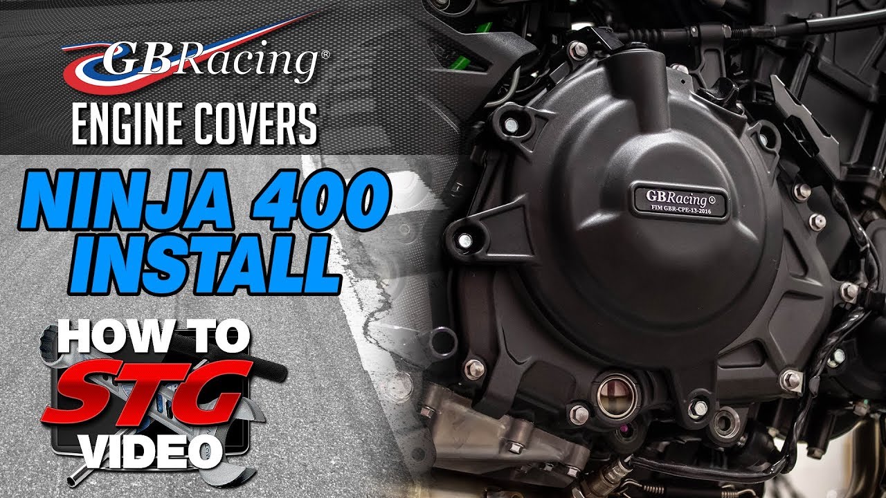 Установка крышек двигателя GB Racing Kawasaki Ninja 400 | Экипировка для спортбайка и трека