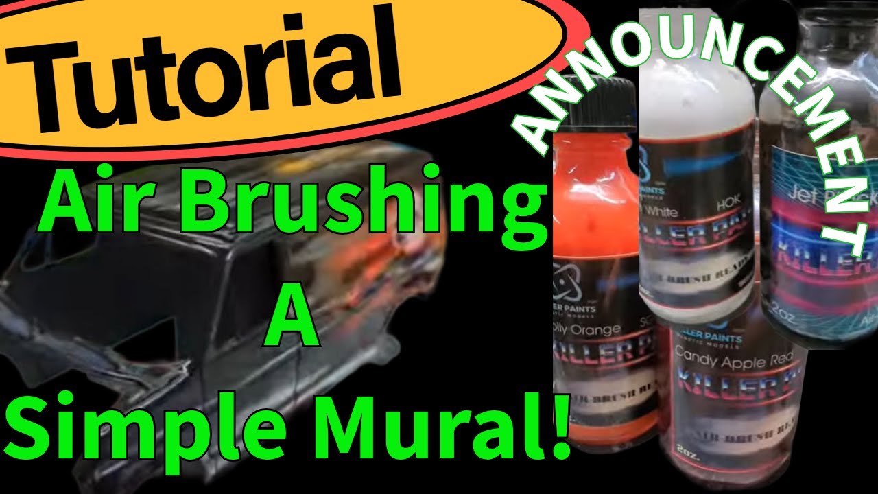 Аэрография для создания простой росписи на фургоне.