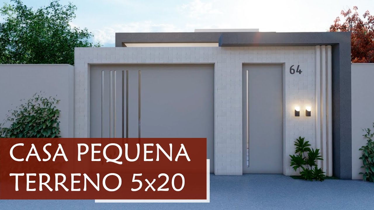 CASA PEQUENA, MAS CONFORTÁVEL - TÉRREA | TERRENO 5x20 - 75 m²