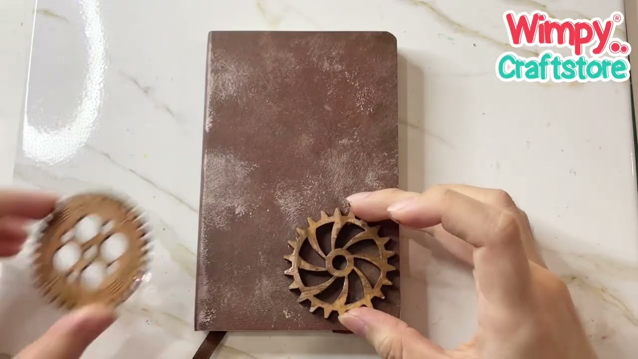 DIY Steampunk Gear Notebook Vintage dari Wimpy Craft KIT